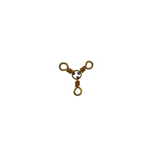 Esmerillon Triple de Pesca Quita Vueltas Acero Bronceado N° 1/0 Weller 100 Unds